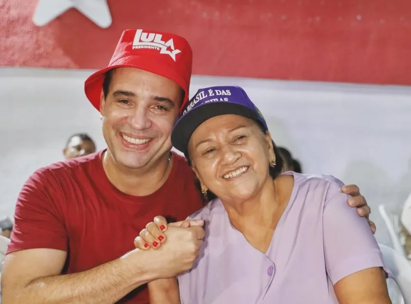 Fátima Bezerra e Cadu Xavier em encontro oficial de transição.