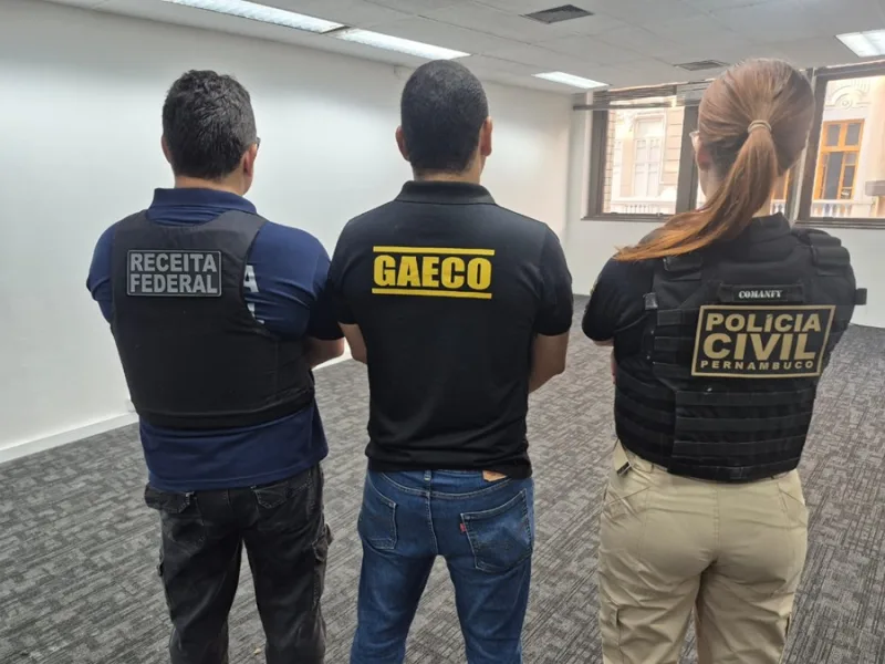 Imagem representativa da operação policial e do Ministério Público.