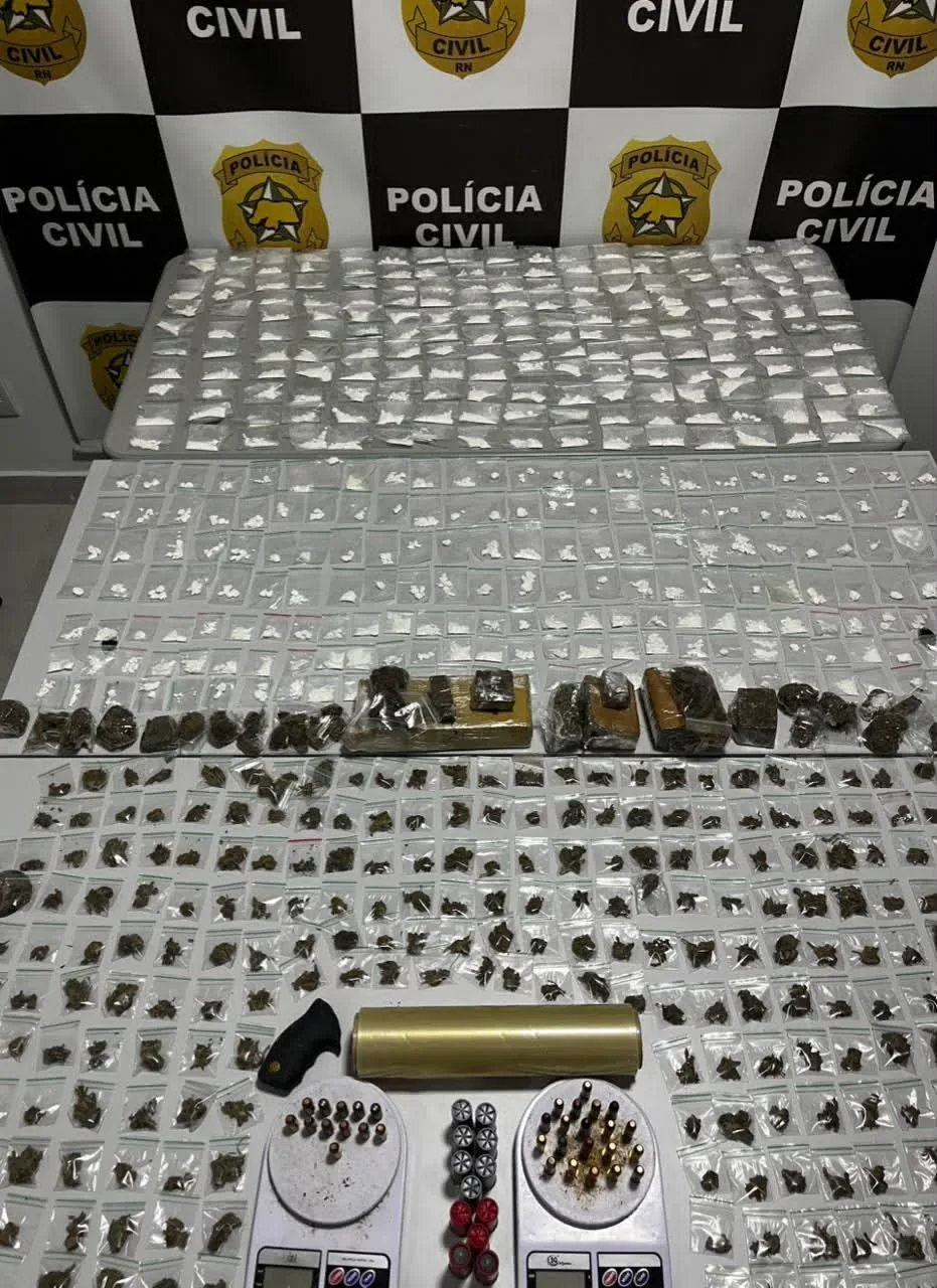 "2ª Fase Operação Censo Seguro”: Polícia Civil apreende mais de 2,5 kg de DR0G∆S em Parnamirim