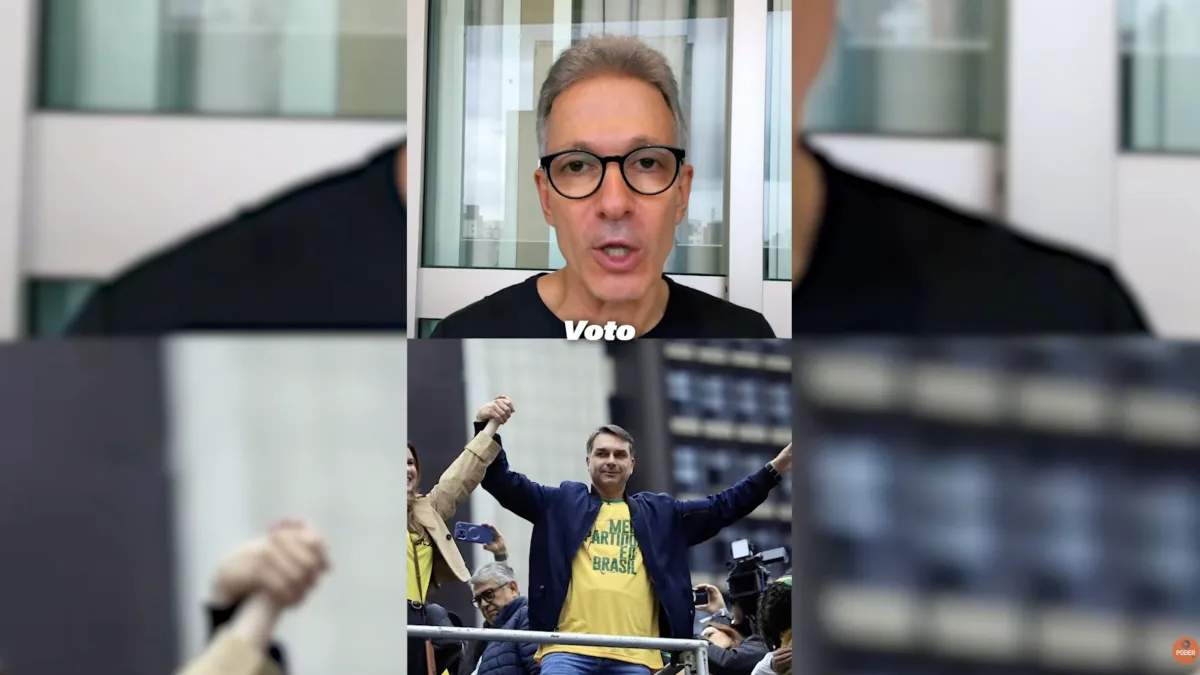 Romeu Zema declara apoio a Flávio Bolsonaro no 2º turno