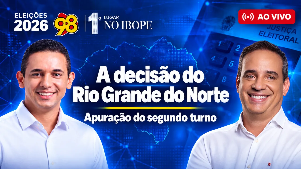 Arte gráfica com temática das Eleições 2026 no Rio Grande do Norte.