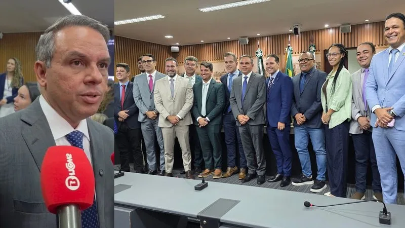 O vereador Aldo Clemente em plenário durante votação na Câmara Municipal de Natal.