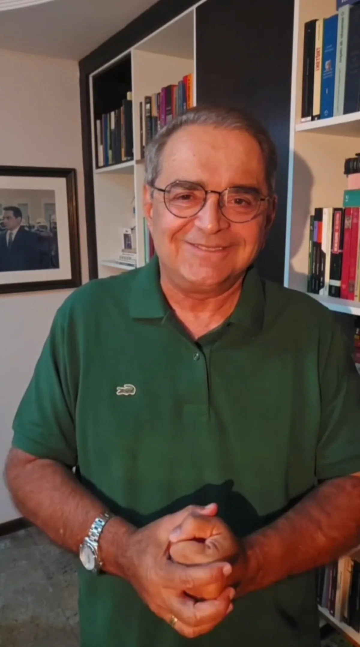 Álvaro Dias em ato de campanha após resultados das eleições no RN.