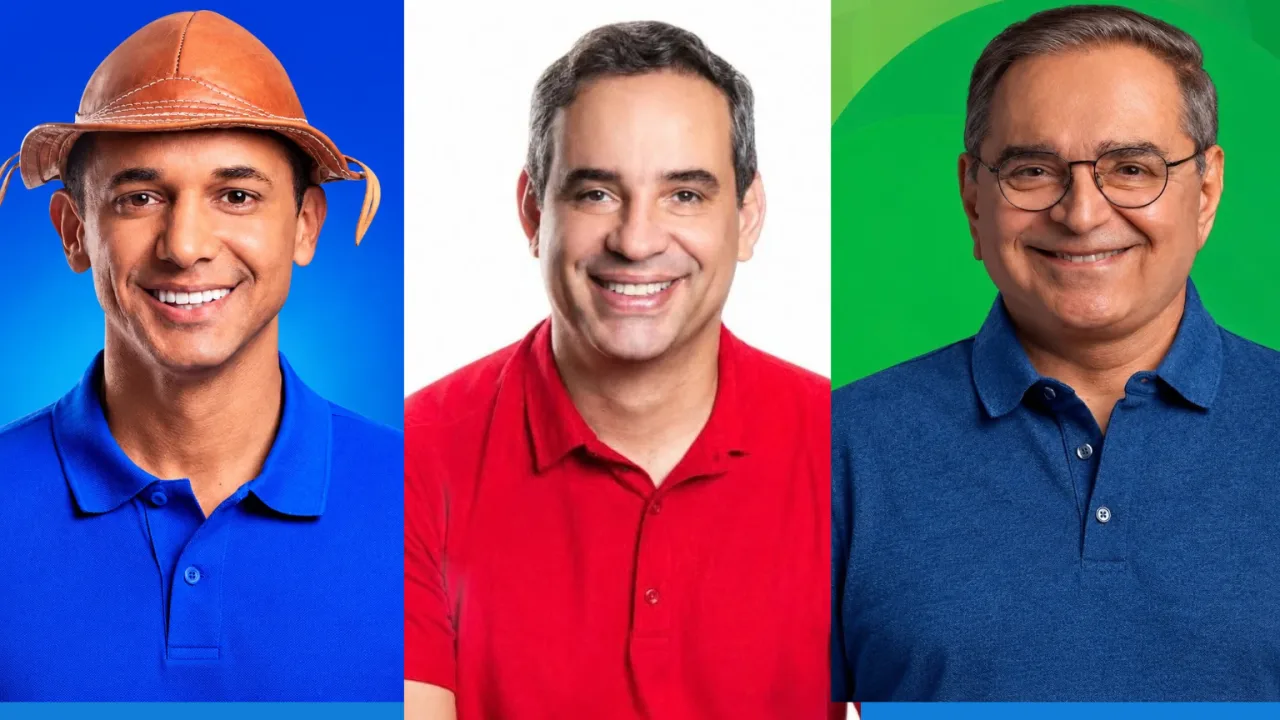 Candidatos ao governo do Rio Grande do Norte em montagem fotográfica.