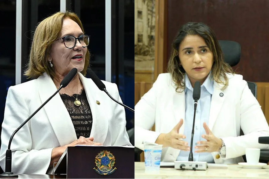Gráfico de apuração eleitoral do Senado no Rio Grande do Norte.