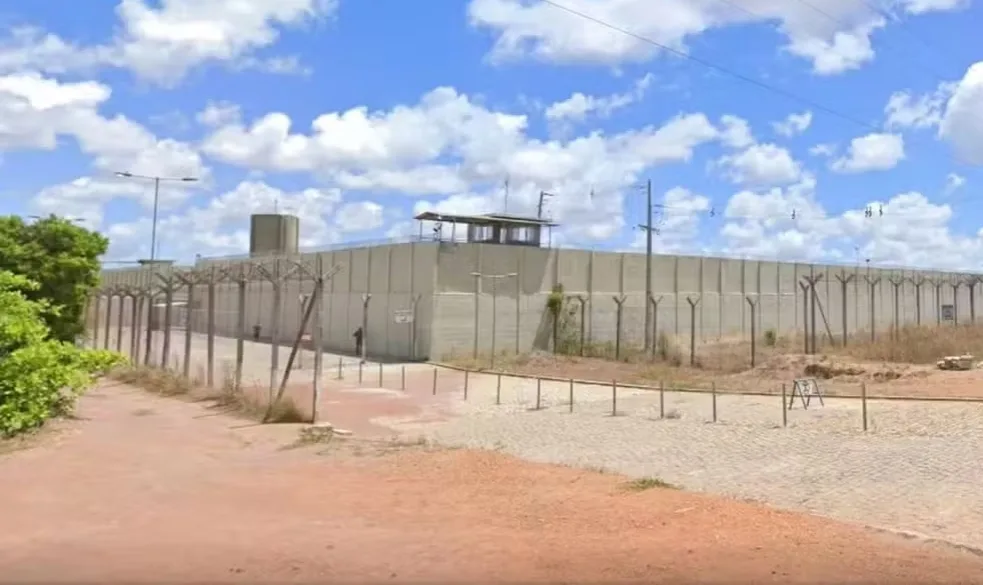 Fachada da unidade prisional onde ocorreu o homicídio em Ceará-Mirim.
