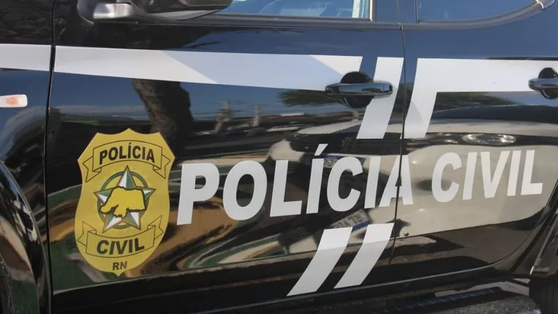 Viaturas da Polícia Civil do Rio Grande do Norte durante operação.