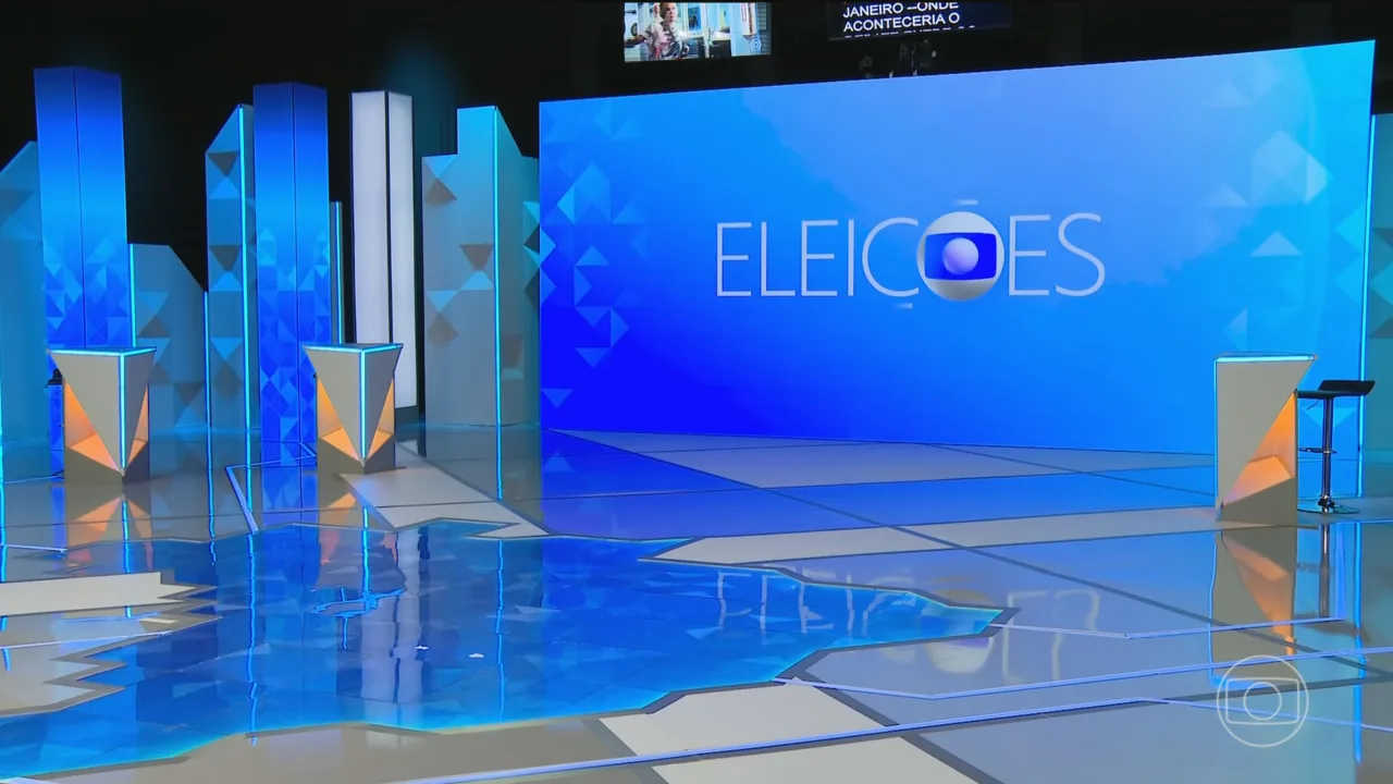 Estúdio de debate do Jornal Nacional exibido pela TV Globo.