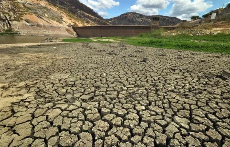 Cenário de seca em região rural do Rio Grande do Norte.