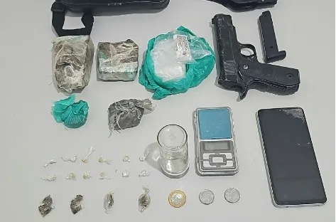 Material apreendido pela Polícia Militar durante operação na zona Norte de Natal