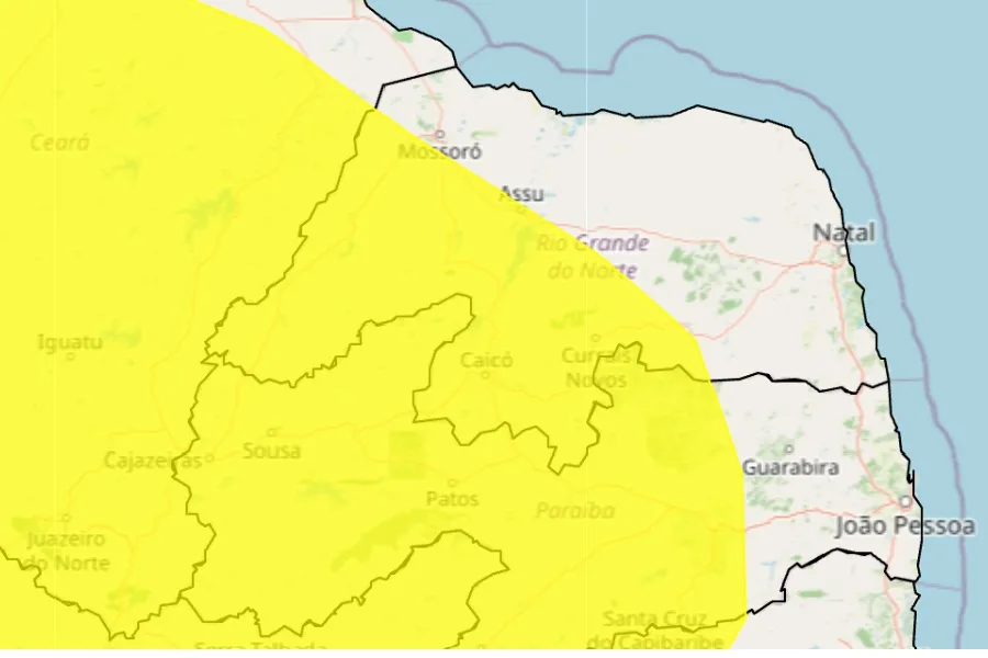 Imagem representativa de monitoramento meteorológico no Rio Grande do Norte.