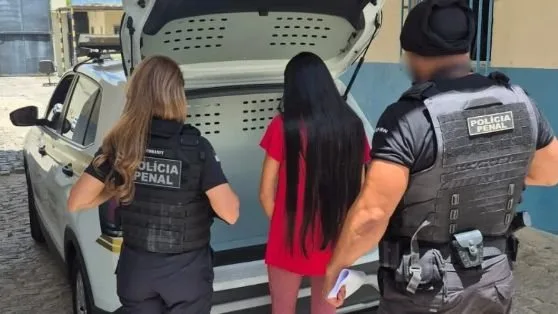 Fachada da unidade prisional Cadeia Pública Dinorá Simas em Ceará-Mirim.