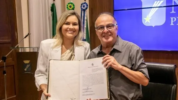 Joanna Guerra em compromisso oficial na Prefeitura de Natal.