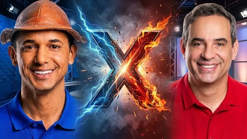 Urnas eletrônicas e bandeira do Rio Grande do Norte em destaque.