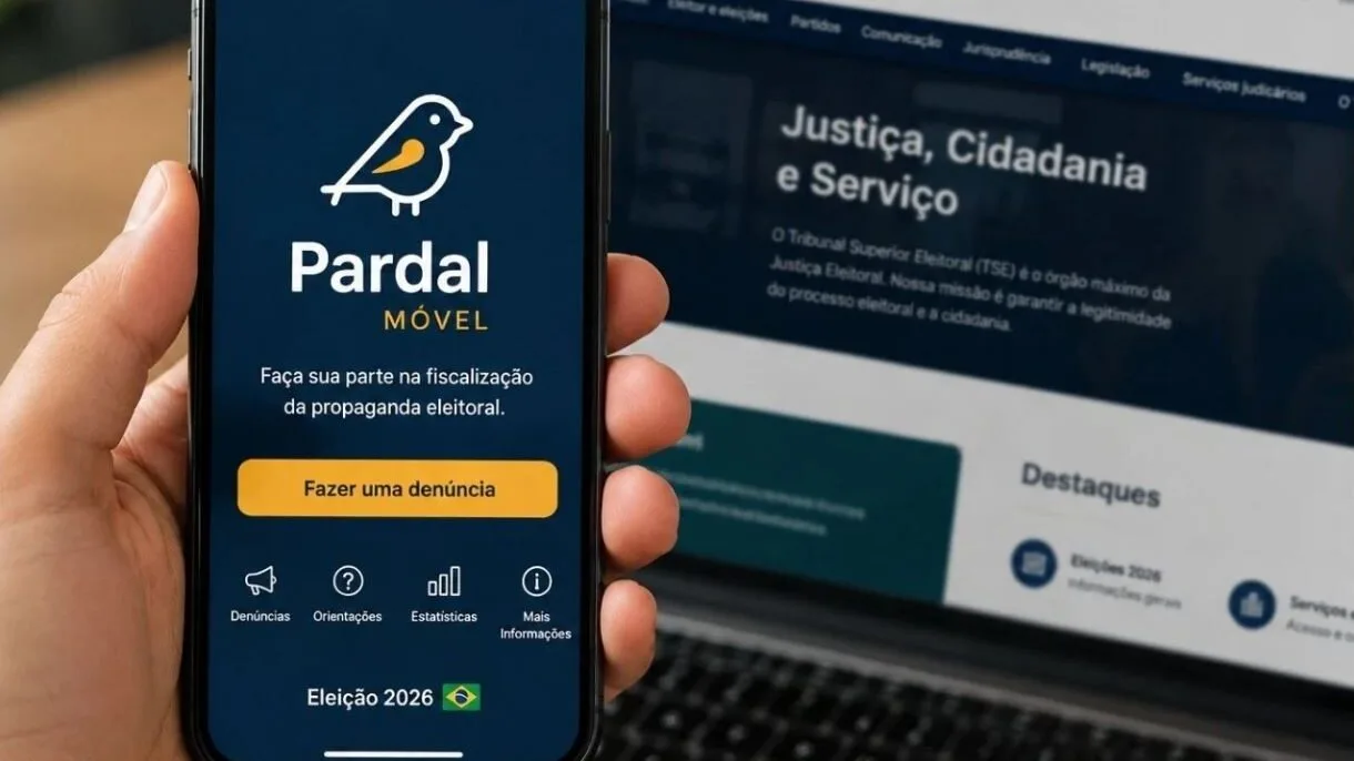 Interface do aplicativo Pardal do TSE para denúncias eleitorais.