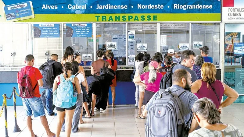 Movimentação em rodoviária do Rio Grande do Norte durante o período eleitoral.