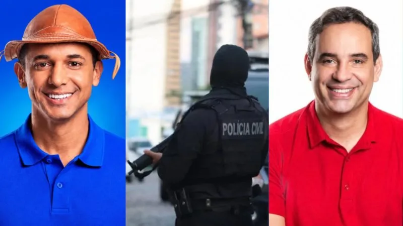 Infográfico com as propostas de segurança para o RN nas Eleições 2026.