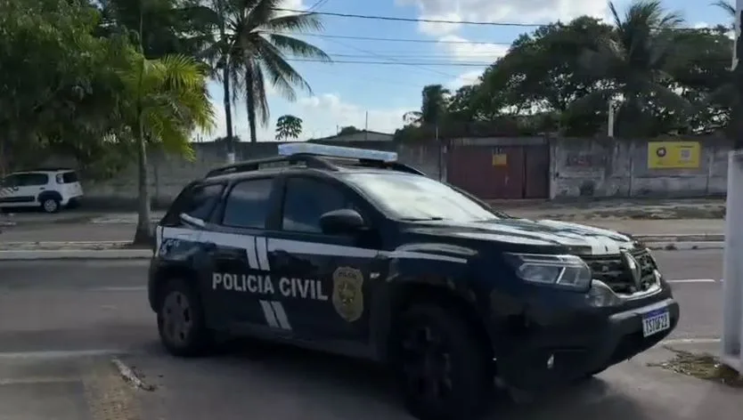 Viatura da Polícia Civil em operação no litoral sul do Rio Grande do Norte