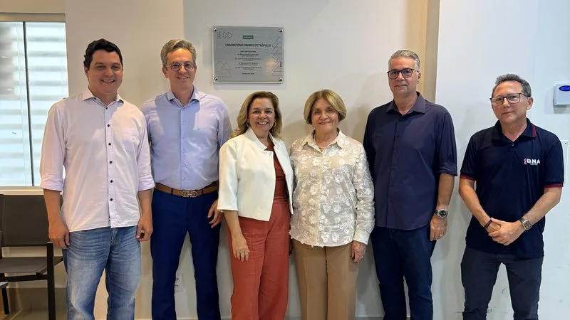 Fachada do novo laboratório da Unimed Natal em Petrópolis.
