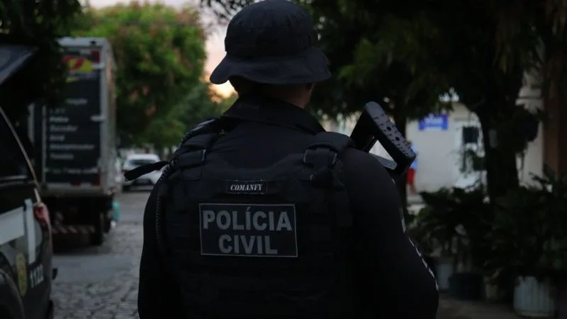 Viaturas da Polícia Civil no litoral do Rio Grande do Norte.